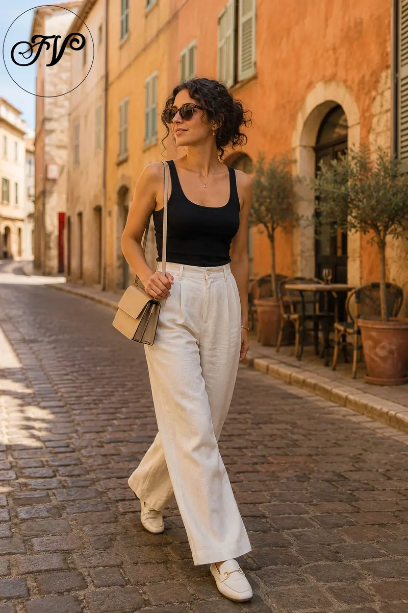 Mediterranean Style: Casual Elegant Outfit